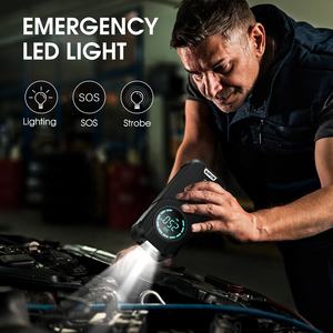 Недорогой автомобильный аккумулятор, пусковое устройство для шин, портативный воздушный компрессор с пакетом EVA, мотоциклетные черные USB-C - Product Image 4