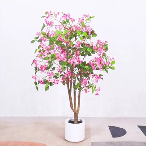 210CM-120CM Real Touch Rose Faux Soie Fleurs Artificielle <span class=keywords><strong>Bougainvillier</strong></span> Arbre <span class=keywords><strong>Pot</strong></span> pour La Maison Jardin Bureau Mariage Plante Artificielle - Product Image 3