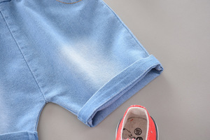 Conjuntos de Ropa Casual para Bebé, Conjunto con Estampado que Incluye Camiseta de Manga Corta y Pantalones de Mezclilla - Product Image 6