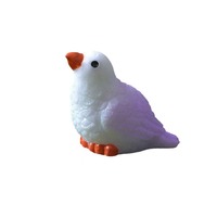 Sculpture d'animaux en résine 4 couleurs : perroquets et petits oiseaux, ornements de jardin d'extérieur, décoration artistique de haute qualité pour la maison