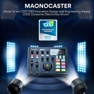 ชุดอุปกรณ์ผลิตพอดแคสต์ออลอินวัน MAONOCASTER AM100 K2 ซาวด์การ์ด พร้อมไมโครโฟน XLR แบบตั้งโต๊ะ และหูฟังมอนิเตอร์ - Product Image 2
