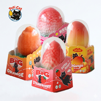 Pabrik PoPI CAT Es Krim Bentuk 3D Rasa Jeruk Segar, Leci, Mangga, Stroberi, Camilan Beku