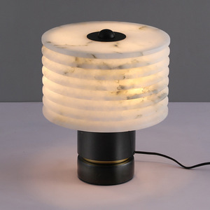 Lámpara de Mármol Minimalista Moderna para Oficina de Ventas o Sala de Estar, Modelo de Diseño de Lujo con Nuevo Estilo Chino, Elegante Lámpara de Mesa - Product Image 4
