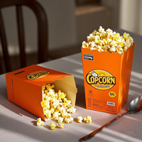 Fournitures de fête de mariage jetables Tables à dessert inspirées du cinéma Boîtes à pop-corn Sac en papier jetable de qualité alimentaire