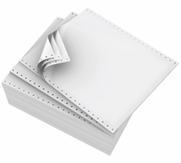 Rouleau de papier autocopiant 2 plis en promotion, papier de reçu NCR blanc et jaune 75x75mm, papier de caisse personnalisé pour TPV de marché