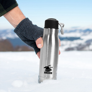 Thermos isolé sous vide à double couche en acier inoxydable de haute qualité Bouteille d'eau portable pour sports de plein air avec corde pour le camping - Product Image 4