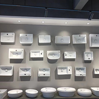 Meuble de toilette de petite taille, Style Simple, montage mural, lavabo rectangulaire, meuble de lavage à la main