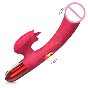 Hot Sale Zunge lecken Vibrator G-Punkt Klitoris Stimulator Dildo Schub Vibrator Adult Rabbit Vibrator Sexspielzeug für Frauen - Product Image 1