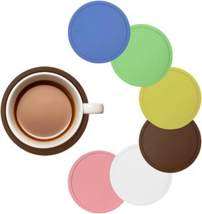 Custom Silicone Rubber <b>Bar</b> Cup Coasters Durable Heat Resistant Drink Cup <b>Mat</b> for Home Kitchen Drinks Coffee Heat Insulation <b>Mat</b> - Product Image 1