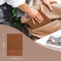 Cahier en cuir souple avec logo conçu sur mesure 5.79*8.27 pouces fil-couture ligne de reliure Journal travail cadeau pour l'école bureau imprimé