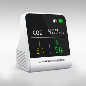 2022 Mini hava ölçer hava kalitesi monitör Medidor De Temperatura Y Humedad el CO2 metre