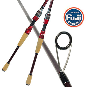 Caña de Pescar Giratoria Alpha Manufacturer <span class=keywords><strong>FUJI</strong></span> <span class=keywords><strong>SIC</strong></span> Guide, Mango de Corcho, 2 Secciones, Acción Media Rápida - Product Image 1