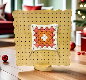Kit de planche de blocage pour <span class=keywords><strong>crochet</strong></span> DIY, tapis carré en bambou fait main, cadeau pour le tricot et le <span class=keywords><strong>crochet</strong></span> avec chevilles, aiguilles à <span class=keywords><strong>crochet</strong></span> et travaux d'aiguille - Product Image 2