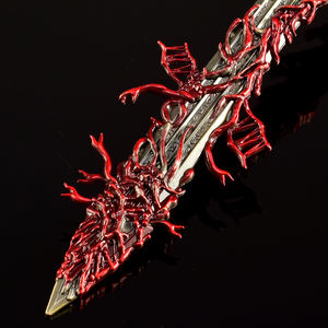Espada Artesanal de Metal de 30CM, Modelo Espada Blasfema, Arma Periférica del Juego <span class=keywords><strong>Elden</strong></span> <span class=keywords><strong>Ring</strong></span>, Regalo para Niño, Adorno, Accesorio de Cosplay, Colección - Product Image 5