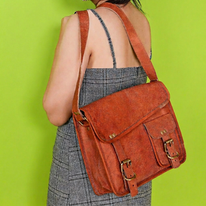 Women's Stylish Goat Leather Handbag <b>Purse</b> Shopping Bag Handmade Vintage Sling Bag <b>Purse</b> Women Bags 9*11 Inch - Product Image 1