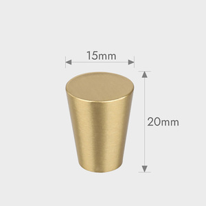 <span class=keywords><strong>Bouton</strong></span> de tiroir en laiton en forme de cône tirer poli OEM quincaillerie de meubles boutons poignée pour armoires de cuisine commodes porte - Product Image 6