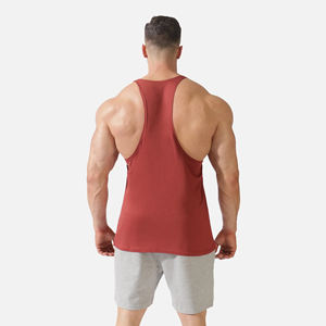 Camiseta sin mangas de alta calidad para hombre, Sudadera con capucha de gimnasio de secado rápido, camiseta sin mangas de diseño de punto transpirable y cómoda - Product Image 6