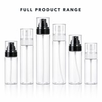 Flacon pulvérisateur personnalisable en PET avec pompe à brume fine, capacité de 30 ml à 150 ml, avec joint, emballage cosmétique, parfum/tonique