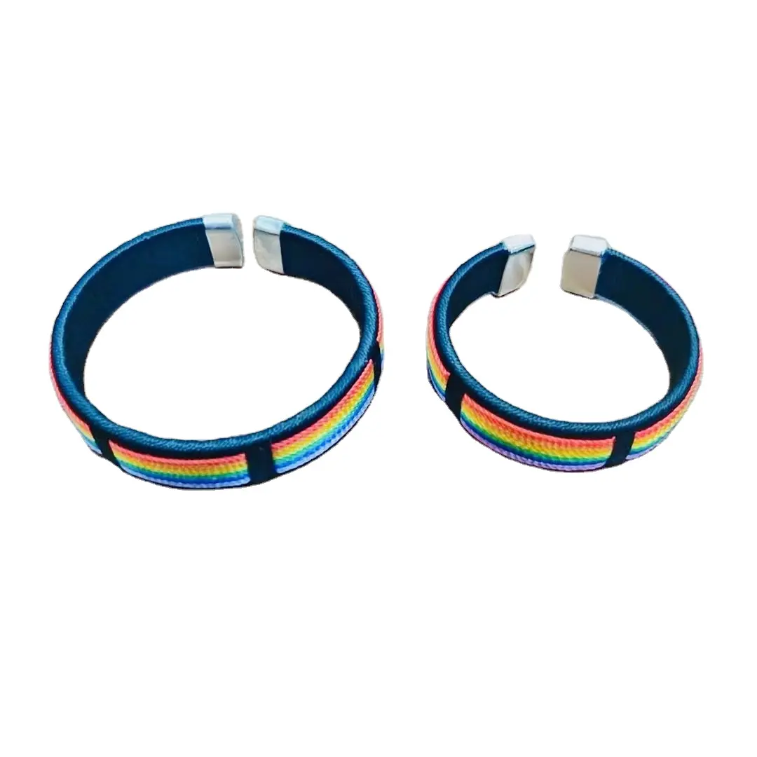 Modeschmuck Frauen Männer Stolz Armreifen Armbänder Lesben Schwule Bisexuelle Regenbogen Freundschaft Schmuck