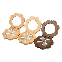 Vietnam WeWood Palette de fards à paupières en bambou naturel 4 couleurs Blush étui de poudre de maquillage vide avec boîte-cadeau pour emballage de parfum