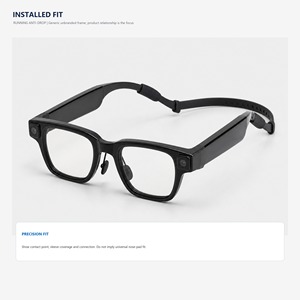 Kit de Correas de Silicona Antideslizantes <span class=keywords><strong>para</strong></span> Auriculares, <span class=keywords><strong>para</strong></span> Gafas Inteligentes Meta Ray-Ban <span class=keywords><strong>Oakley</strong></span> Vanguard HSTN Gen 2 - Product Image 4