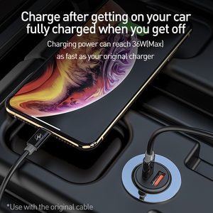 Chargeur de voiture 48W QC PD 4.0 3.0 Charge rapide pour <span class=keywords><strong>iPhone</strong></span> <span class=keywords><strong>14</strong></span> 11 <span class=keywords><strong>Pro</strong></span> Max Mini Xiaomi Huawei Samsung S10 9 Charge rapide de Type C <span class=keywords><strong>USB</strong></span> - Product Image 2