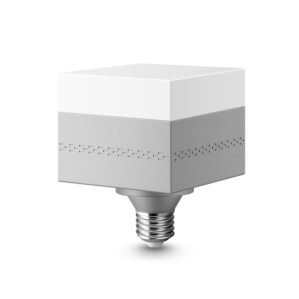 Manufacturer's High Brightness Small Square LED Bulb Lamp E27 B22 18W/28W/38W Performance Grey/Gold 120 Beam Angle