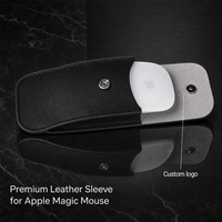 Souris personnalisables, sacs de rangement en cuir magnétiques, organiseur de câbles de chargeur de souris portable, accessoires informatiques de bureau