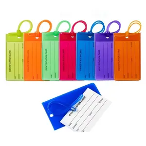 Atacado Viagem Acessórios Bagagem Avião Tag Soft Pvc Silicone Bagagem Tag