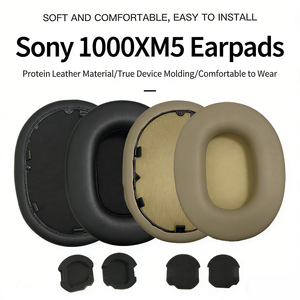 Almohadillas de Repuesto de Cuero Suave y Transpirable para <span class=keywords><strong>Auriculares</strong></span> <span class=keywords><strong>Sony</strong></span> <span class=keywords><strong>WH</strong></span>-<span class=keywords><strong>1000XM5</strong></span> - Product Image 2