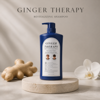 Shampoo au gingembre anti-chute de cheveux, stimulant la croissance des cheveux, bloqueur de DHT, traitement du cuir chevelu