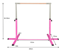 Réglable 130cm Gym Formation Horizontal Sports Gymnastique Bar Enfants Kip Bar Équipement D'exercice Fer Matériel Fitness En Ligne