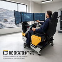 Nouvelle Arrivée : Poste de Pilotage Parallèle à Triple Écran pour Télécommande et Transfert de Contrôle en Pilote Autonome