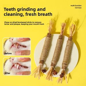 Cuerda de Cáñamo Natural de Alta Calidad con Matatabi y Hierba Gatera, Juguete Masticable Duradero para Gatos, para Limpieza Dental e Interacción - Product Image 2