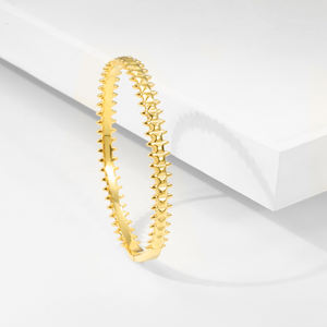 स्टेनलेस स्टील 18k गोल्ड ब्रैसलेट फैशन महिला गहने कारखाने थोक गहने - Product Image 1