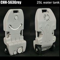 Réservoir d'eau portable à roulettes en HDPE pour camping-car, bateau et extérieur, 25L 40L, conteneur de transfert d'eau potable et usée
