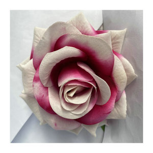 Grande tête de rose artificielle en velours style D, pour décoration de mariage, accessoires de photographie, ornement - Product Image 5