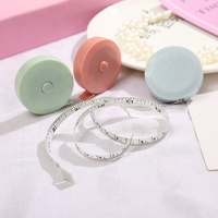 Ruban à mesurer rétractable en plastique pour la maison, ruban à mesurer de haute précision pour vêtements en tissu, 1,5 mètre, outil de couture.