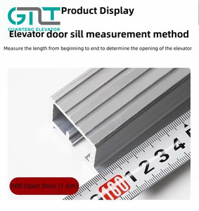 Umbral de puerta de aluminio de 60*25mm para Kangli Edunburgh Lingwang <span class=keywords><strong>Vox</strong></span> Zhanpeng, piezas de repuesto para el umbral inferior de la puerta del ascensor - Product Image 6