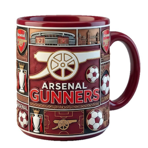 Tazza in Ceramica 3D con Rilievo dell'Arsenal, 11oz, Design con Trofeo dello Stadio, Regalo Ideale per i Tifosi dell'Arsenal - Product Image 1