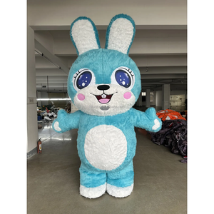 Đáng kinh ngạc giáng sinh Inflatable thỏ thỏ trang phục đầy đủ cơ thể đi bộ bunny linh vật phù hợp với phục sinh giải trí Bunny Dress - Product Image 5