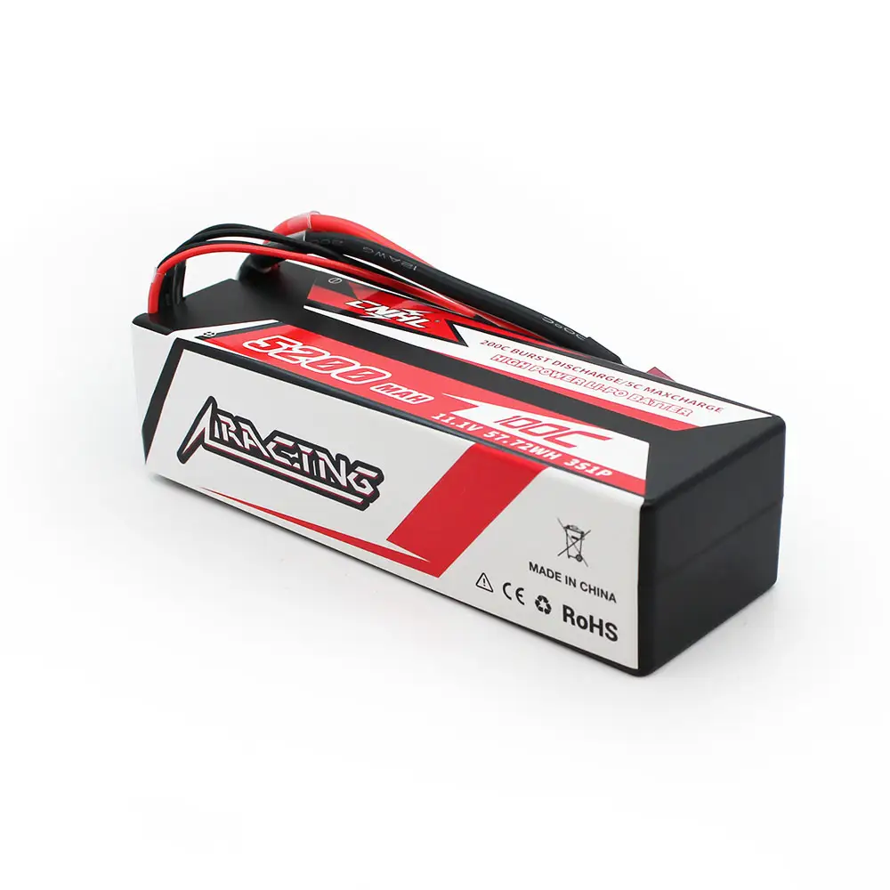 CNHL-Batería de polímero de litio Lipo 3S 100C, 11,1 V, 5200MAH, con enchufe decanos, para coche, Speedrun, camión, Drag, todoterreno, Onroad