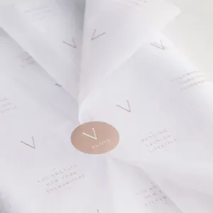 Özel baskılı Logo hediye ambalaj kağıdı giyim doku kağıt