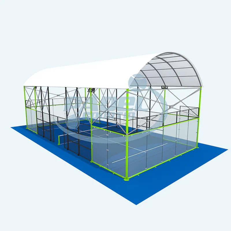 מגרשי טניס פאדל פנורמיים מקצועיים באיכות גבוהה עם אוהל גג מחיר מפעל