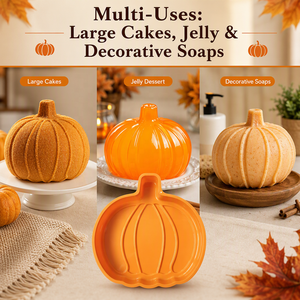 Moule à gâteau en silicone grande taille à cavité unique en forme de citrouille sans BPA, spécial Halloween, écologique et résistant à la chaleur, pour la vente en gros - Product Image 1