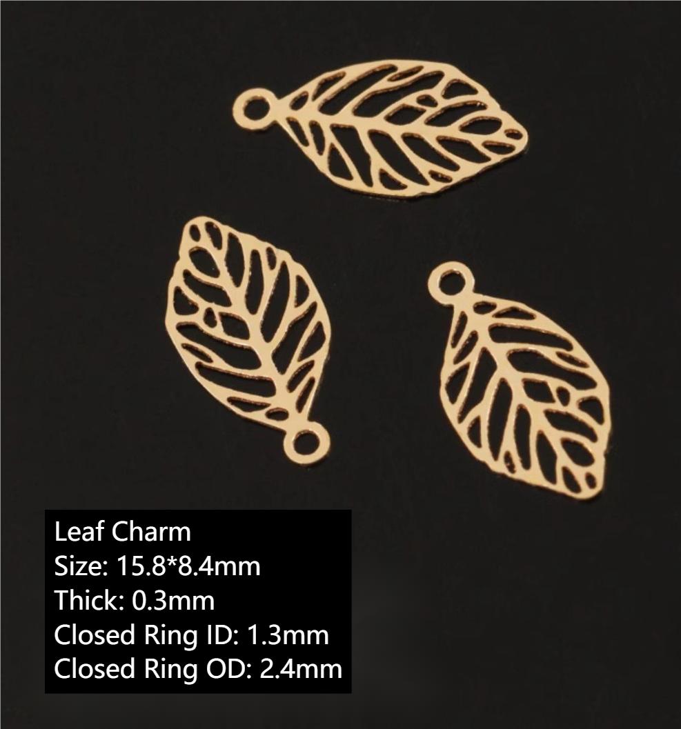 10 Gold Filled Leaf Charm