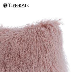 Tiff Home personalizado 30*50cm funda de cojín de princesa encantadora piel mongol Rosa todas las estaciones técnicas tejidas extraíbles al por mayor - Product Image 4