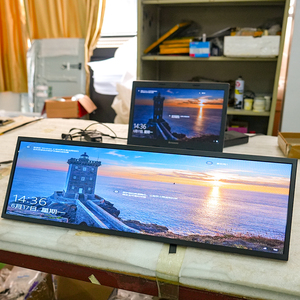 24 inch siêu rộng <span class=keywords><strong>LCD</strong></span> bán lẻ quảng cáo Màn hình thanh kệ hiển thị với nhúng CMS điều khiển từ xa hoạt hình SDK chức năng - Product Image 6