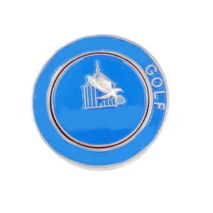PRIMUS GOLF OEM özel baskı Golf İşaretleyiciler 40mm reçine Metal Poker çip Golf topu işaretleyici madalyon