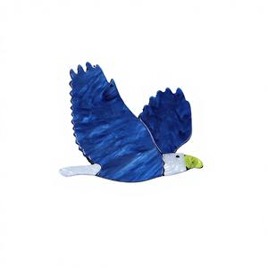 Broche de animales de resina acrílica/lucita hecho a mano transfronterizo, diseño de águila de dibujos animados, <span class=keywords><strong>para</strong></span> ropa de moda europea y americana - Product Image 1